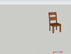 新人做的第一个椅子家具模型