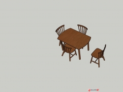 一桌四椅