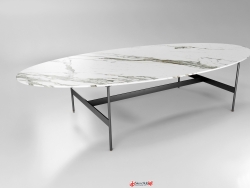 [现代石桌]简约风现代轻奢大理石简白桌子