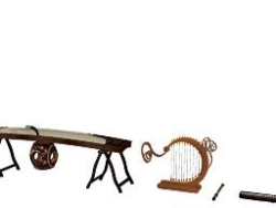中国传统乐器模型