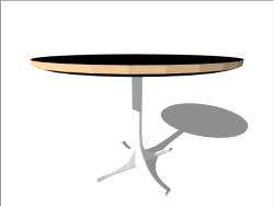 高精度现代桌子模型