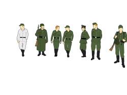 一组德国二战士兵