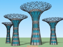 新加坡太阳能超级树模型奉上  绝对原创！