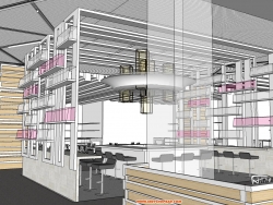 Food court design_Interior design