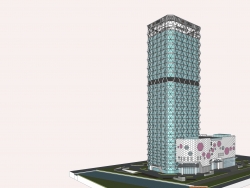 苏州某酒店塔楼模型