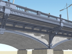 比较复杂的 欧式 桥头堡   改造项目