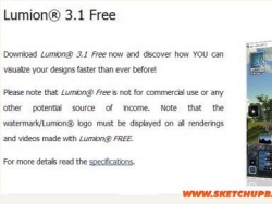 期待已久的Lumion3.1 的免费版已经下载来了