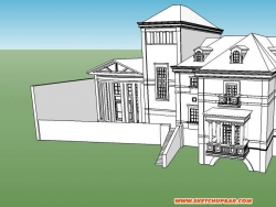 两个别墅模型