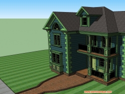 分享一组别墅模型