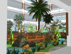办公楼内庭景观设计方案