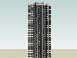 高层住宅单体模型