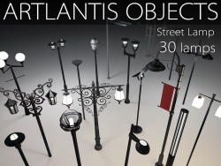 Artlantis 物件 AOF 格式精品街道物件【路灯篇】共享版