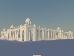 清真寺的围廊建模