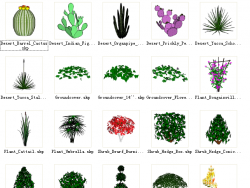 各种su景观植物模型（2D,3D)