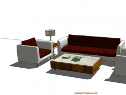 一组现代沙发