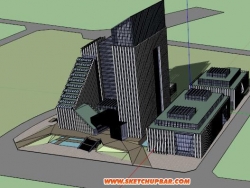 生态办公楼模型