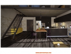 LOFT公寓--自建模型4.1渲染,