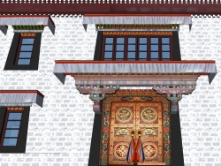 藏式建筑贴图