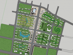 很不错的一个中心街区规划，个人感觉还可以