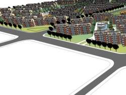 居住区方案设计SU模型