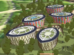 生态建筑竞赛小模型