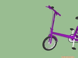 自行车——机械3d软件proe转sketchup模型尝试