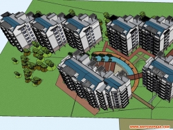 商业住宅模型