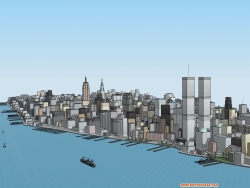 manhattan new york 城市规划模型