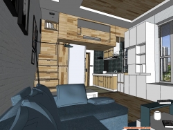 一个极小单身公寓室内设计  欢迎拍砖