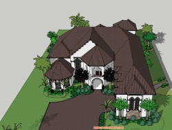 分享以前收集的ssketchup别墅模型两个