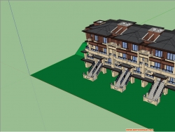 自己做的两个别墅模型