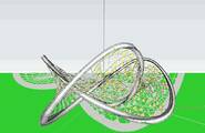 【悬赏建模·第41期】韩国三叶结雕塑如何SketchUp建模？