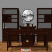 中式简约书桌、书架、玄关桌背景