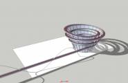 【悬赏建模·第49期】梅溪湖双螺旋观景台如何用SketchUp建模？