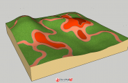 【悬赏建模·第54期】微地形景观如何用SketchUp建模？