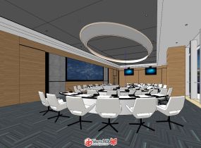 会议室 监控中心 现代大屏-1