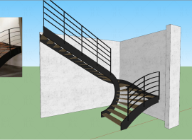 2023.3.29.SketchUp吧“异型楼梯”建模专场直播资料及作业