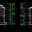 纯粹的新手！心中的农村二层建筑有全套的CAD图纸