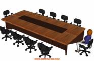会议室、报告厅用桌子模型