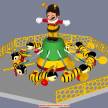 儿童游乐设施——旋转小蜜蜂