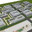 工厂办公产业园SU模型下载-工业厂房规划含商业