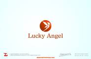 lucky angel女装标志设计