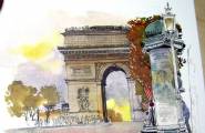 必看！！巴黎街景手绘