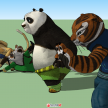 功夫熊猫 3D模型