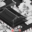 中国古建筑院落模型，中式建筑组件应有尽有！