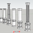 欧式柱式构件193个
