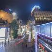 一组民国风的汉街夜景图