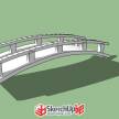 一个小拱桥SU模型