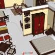 中式家具展厅布置sketchup模型