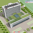 现代综合医院建筑SU模型下载